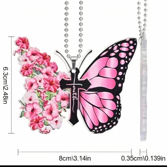 Butterfly & Jesus Cross - Picture 1 of 5